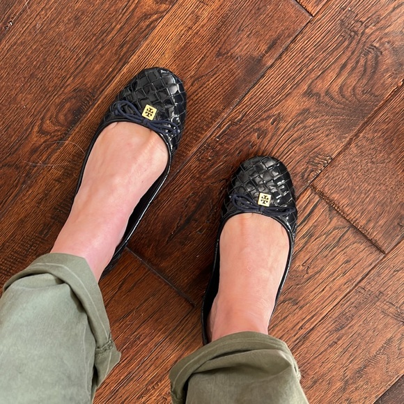 Tory Burch Woven Leather Flats - Picture 8 of 9